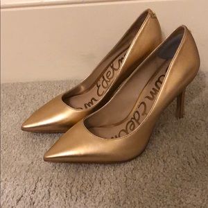 Sam Edelman Heels in Rose Gold Leather